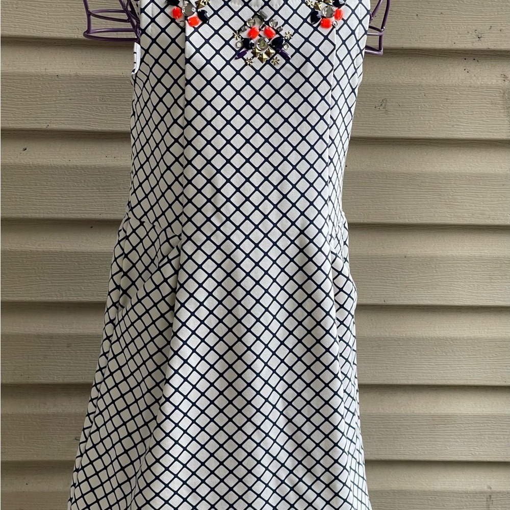 Crewcuts Dress Girls Worn Once-Navy Blue & White Check W Pockets